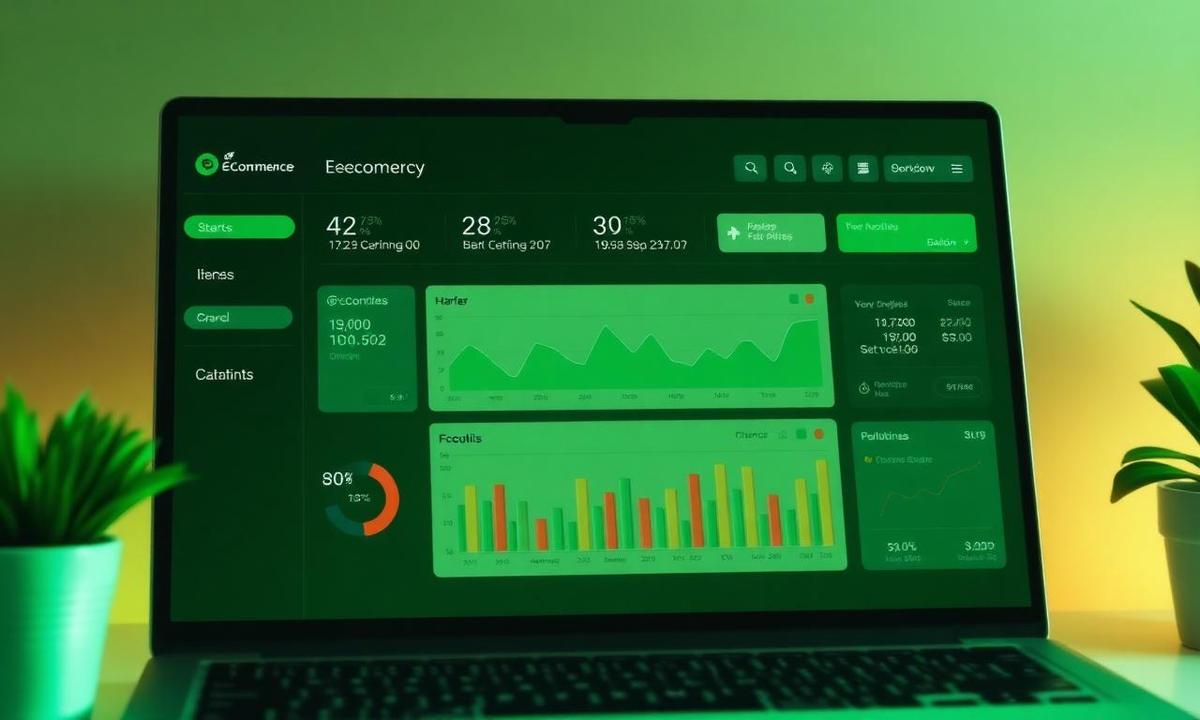 Dashboard de e-commerce com vendas recuperadas em tela