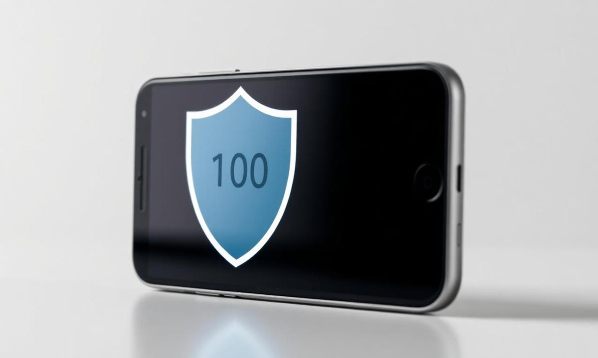 Smartphone com código de autenticação em duas etapas na tela