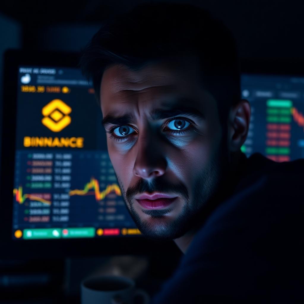 Investidor preocupado com conta bloqueada em corretora cripto